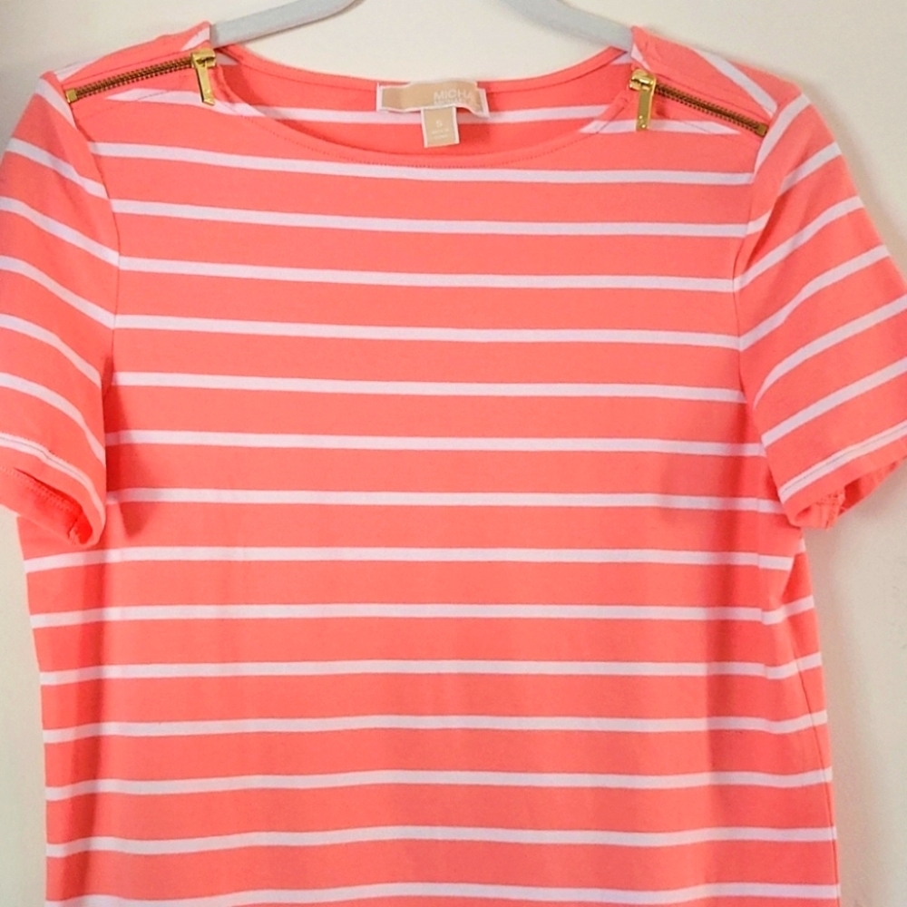 Michael Kors stripped short sleeve shirt